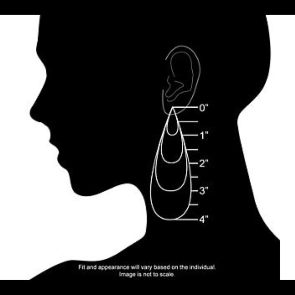 Brown Afro Beauty Shape Motion Wood Earrings - Picture 4 of 5